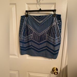 Beaded short skirt